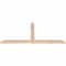 Ekena Millwork Portland Smooth Timber Gable Bracket, Douglas Fir, 60"W x 27"H x 1 1/2"D x 3 1/2"F, 11/12 Pitch GBW060X27X0204POR00SDF - alternate 4